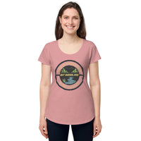 Load image into Gallery viewer, It is not the mountain we conquer, but ourselves, Women’s round neck tee
