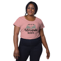 Load image into Gallery viewer, And so the adventure begins, Women’s round neck tee

