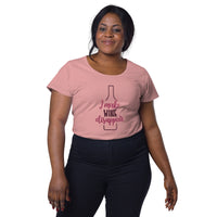 Load image into Gallery viewer, I make wine disappear. Women’s round neck tee

