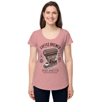 Load image into Gallery viewer, Coffee brewed, Women’s round neck tee
