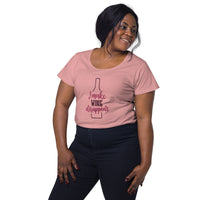Load image into Gallery viewer, I make wine disappear. Women’s round neck tee
