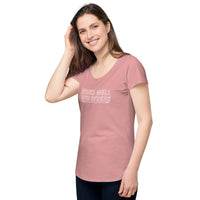 Load image into Gallery viewer, Drinks well with others. Women’s round neck tee

