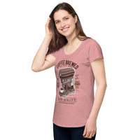Load image into Gallery viewer, Coffee brewed, Women’s round neck tee
