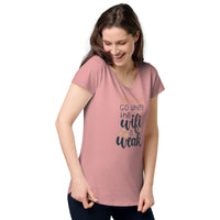 Load image into Gallery viewer, Go where the Wi-Fi is weak, Women’s round neck tee
