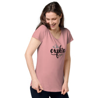 Load image into Gallery viewer, Explore, Women’s round neck tee

