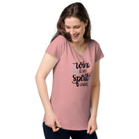 Load image into Gallery viewer, Wine is my spirit animal, Women’s round neck tee
