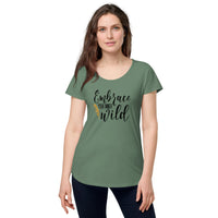 Load image into Gallery viewer, Embrace your inner wild, Women’s round neck tee
