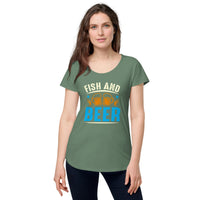 Load image into Gallery viewer, Fish and Beer, Women’s round neck tee
