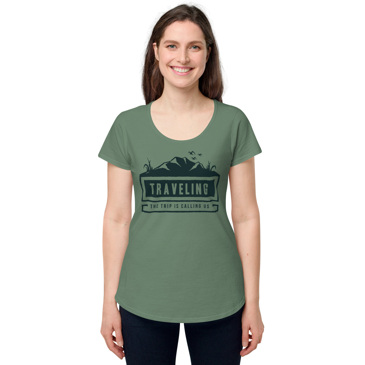 Travelling, The Trip Is Calling Us, Women’s round neck tee