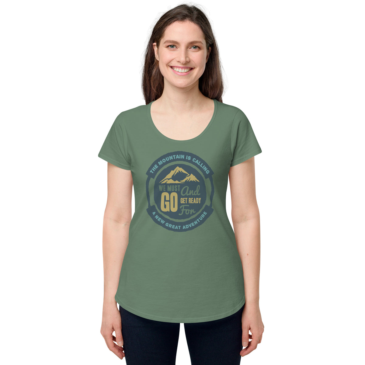 The Mountain Is Calling, Women’s round neck tee