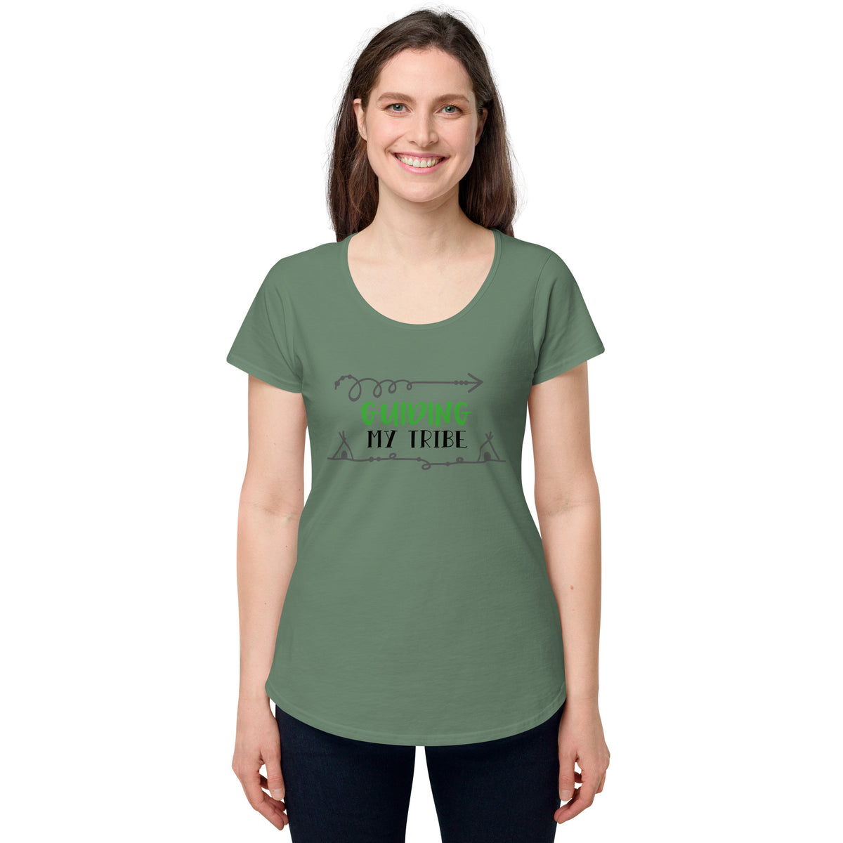 Guiding my tribe, Women’s round neck tee