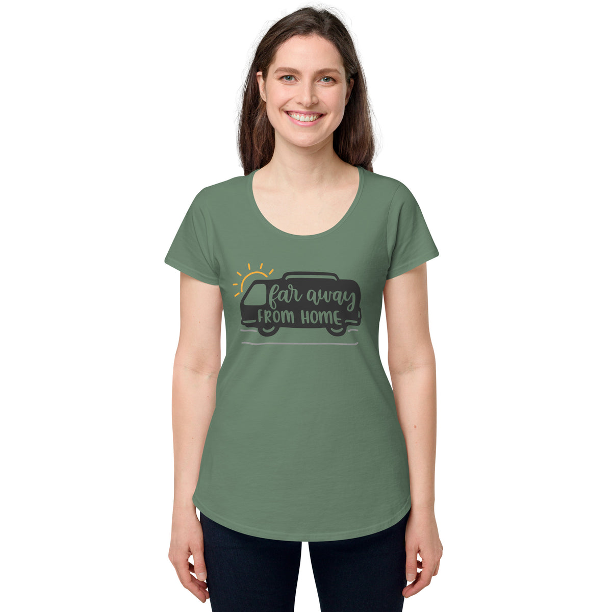 Far away from home, Women’s round neck tee