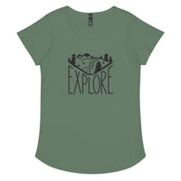 Load image into Gallery viewer, Explore, Women’s round neck tee
