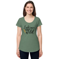 Load image into Gallery viewer, Embrace your inner wild, Women’s round neck tee
