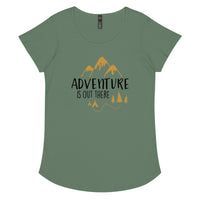 Load image into Gallery viewer, Adventure is out there, Women’s round neck tee

