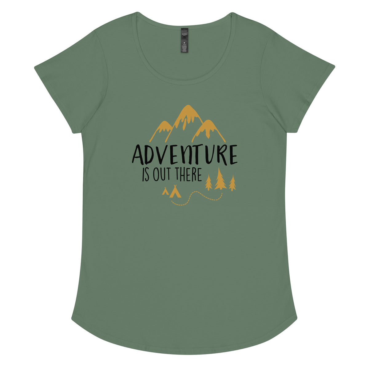 Adventure is out there, Women’s round neck tee