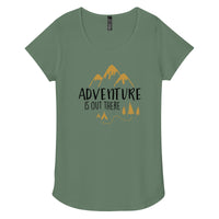 Load image into Gallery viewer, Adventure is out there, Women’s round neck tee
