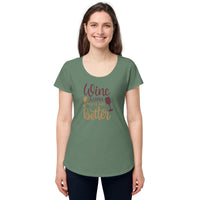 Load image into Gallery viewer, Wine a little, you&#39;ll feel better. Women’s round neck tee
