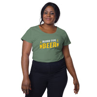 Load image into Gallery viewer, Blood type beer, Women’s round neck tee
