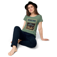 Load image into Gallery viewer, The best view comes after the hardest climb, Women’s round neck tee
