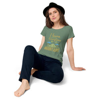 Load image into Gallery viewer, I learn something every time I go into the mountains, Women’s round neck tee
