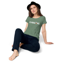 Load image into Gallery viewer, Charging, Women’s round neck tee
