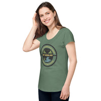 Load image into Gallery viewer, It is not the mountain we conquer, but ourselves, Women’s round neck tee
