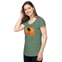 Load image into Gallery viewer, Another day in paradise, Women’s round neck tee
