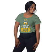 Load image into Gallery viewer, I am just here for the beer, Women’s round neck tee
