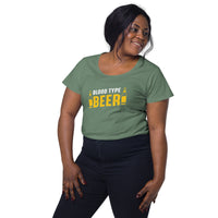 Load image into Gallery viewer, Blood type beer, Women’s round neck tee
