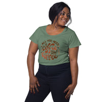 Load image into Gallery viewer, All you need is coffee and more coffee, Women’s round neck tee
