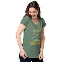 Load image into Gallery viewer, I learn something every time I go into the mountains, Women’s round neck tee
