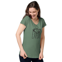 Load image into Gallery viewer, Explore, Women’s round neck tee
