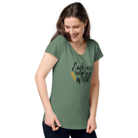Load image into Gallery viewer, Embrace your inner wild, Women’s round neck tee
