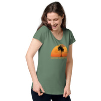 Load image into Gallery viewer, Another day in paradise, Women’s round neck tee
