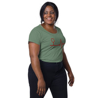 Load image into Gallery viewer, Wine life line, Women’s round neck tee
