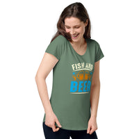 Load image into Gallery viewer, Fish and Beer, Women’s round neck tee
