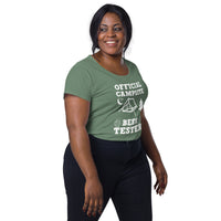 Load image into Gallery viewer, Official campsite beer tester. Women’s round neck tee
