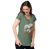 Load image into Gallery viewer, Powered by Coffee and Sarcasm, Women’s round neck tee
