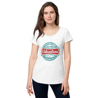 Load image into Gallery viewer, Life is either a daring adventure or nothing at all, Women’s round neck tee
