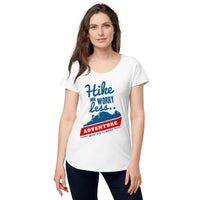 Load image into Gallery viewer, Hike more worry less, Women’s round neck tee
