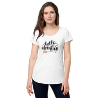 Load image into Gallery viewer, Hello Adventure, Women’s round neck tee
