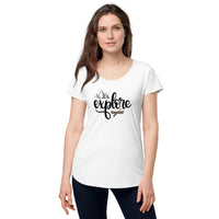 Load image into Gallery viewer, Explore, Women’s round neck tee
