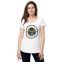 Load image into Gallery viewer, It is not the mountain we conquer, but ourselves, Women’s round neck tee
