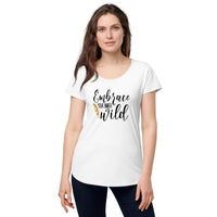Load image into Gallery viewer, Embrace your inner wild, Women’s round neck tee
