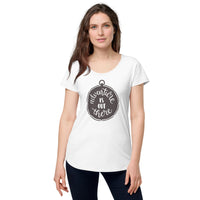 Load image into Gallery viewer, Adventure is out there, Women’s round neck tee
