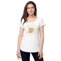 Load image into Gallery viewer, Save water, drink beer. Women’s round neck tee
