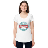 Load image into Gallery viewer, Life is either a daring adventure or nothing at all, Women’s round neck tee
