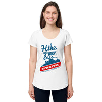 Load image into Gallery viewer, Hike more worry less, Women’s round neck tee
