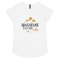 Load image into Gallery viewer, Adventure is out there, Women’s round neck tee

